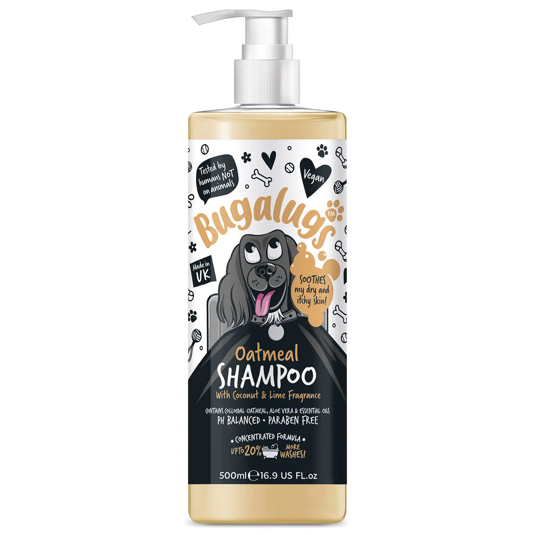BUGALUGS Oatmeal &amp; Aloe Vera Dog Shampoo